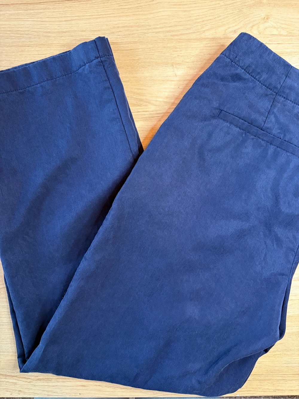 Gap Navy Blue Relaxed Fit Chino Pants Size 6 Summer Beach Linen